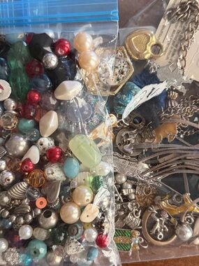 Mixed Jewelry Beads and Charms Assortment - Multicolor
